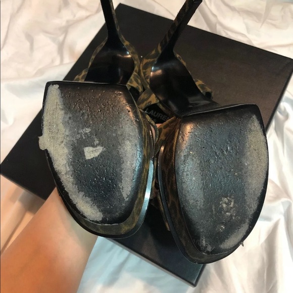 Saint Laurent Leopard platform sandals 39 - Picture 6 of 8